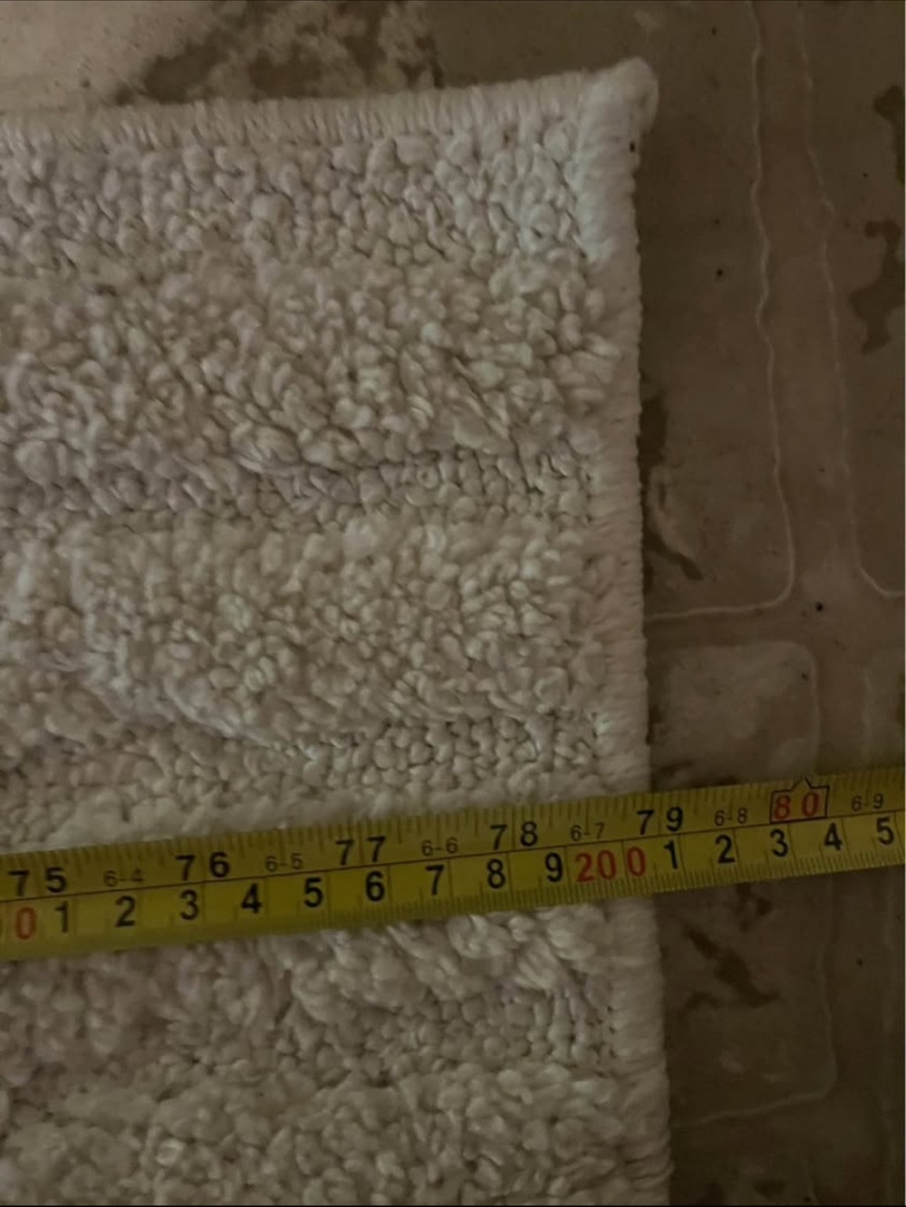 Neutral Cream Bath Runner Rug - Brand Unspecified - Picture 3 of 3